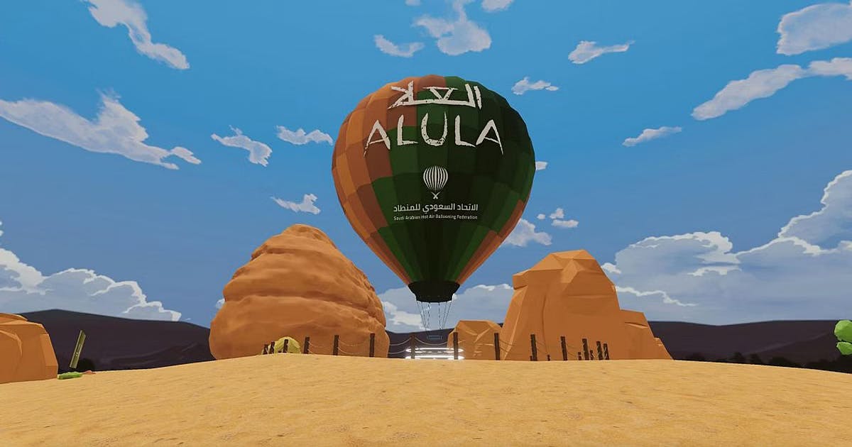 رحلة بمنطاد رقمي تتاح للسياح داخل النسخة الرقمية من منطقة العلا السعودية في الميتافيرس Featured Image